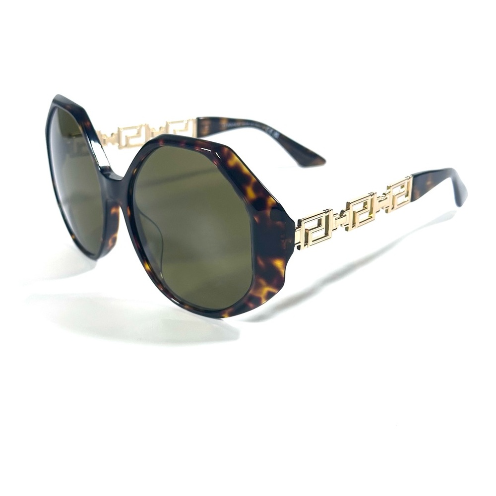 Versace Mod. 4395 F 108/73 Sunglasses Authentic New  Versace Havana and Gold - Picture 4 of 8